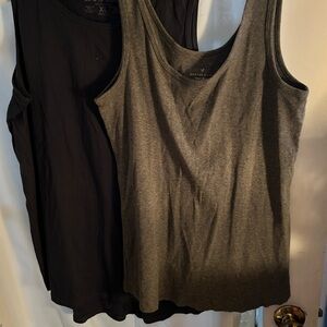 Denver Hayes xl grey top- black xl Life is Good Tank Tops - new or like new
